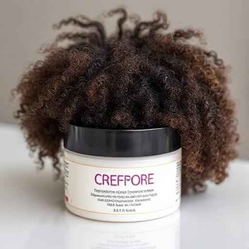 Styling cream container for curly and textured hair