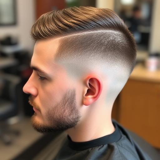 same haircut shown freshly done and two weeks grown out