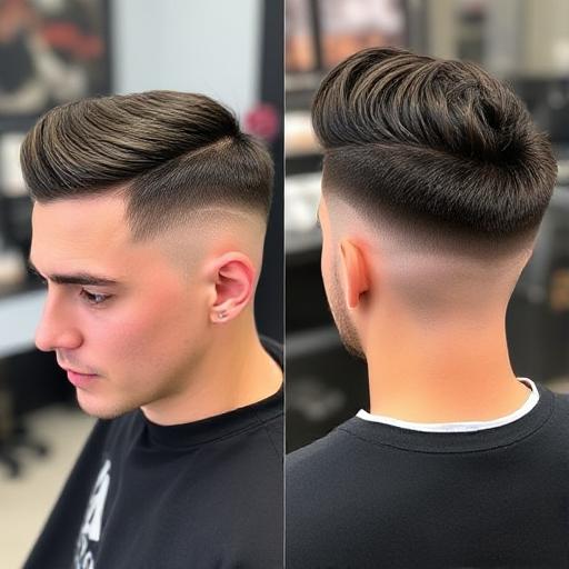 Comparison between low taper and burst fade hairstyles