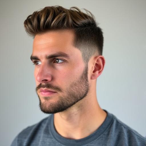 Styling wavy ends for chubby face look