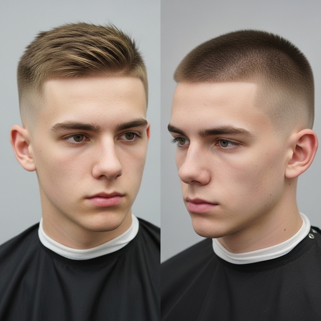 Crew cut and buzz cut vs crew cut