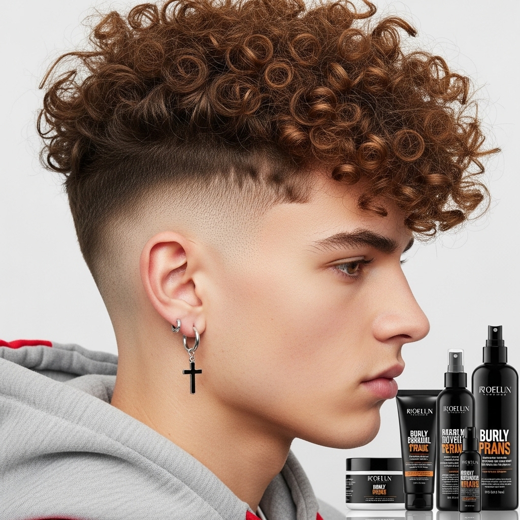 Lineup of hair products used to style broccoli haircuts per event.