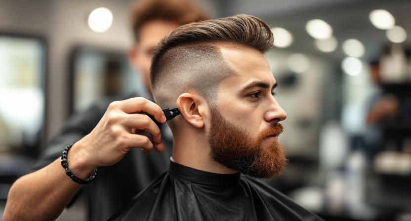 Freshening up low taper haircut on straight hair