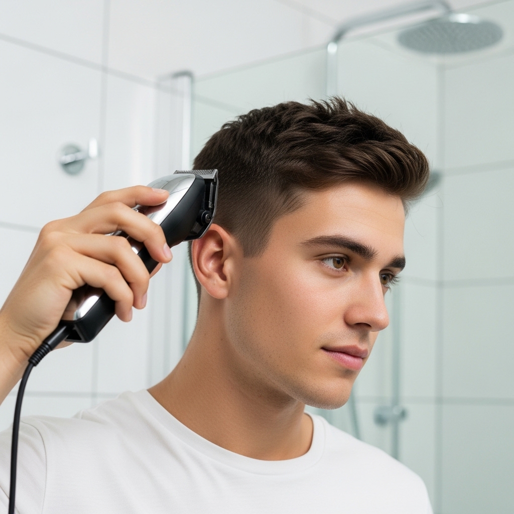 Home-use hair tools for men to maintain the crew cut