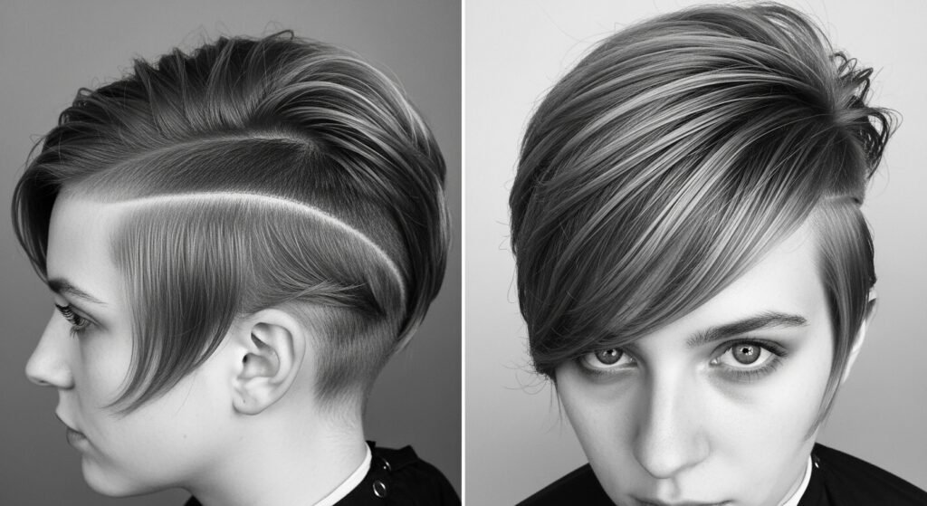 A guy with straight hair that is naturally styled into a short crop with fringe.