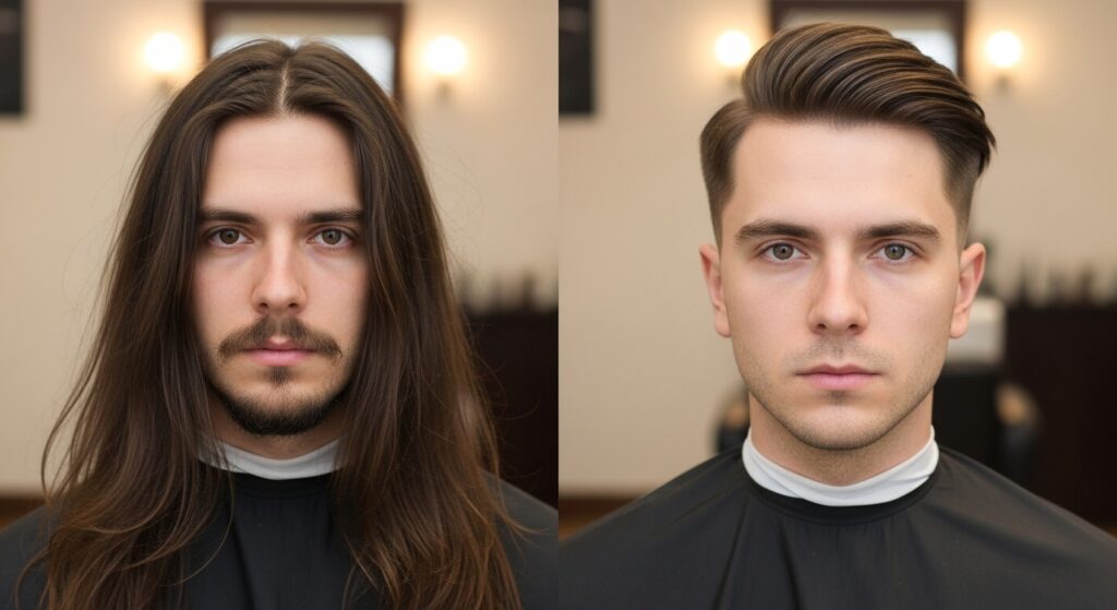  transformation coupe taper cheveux long