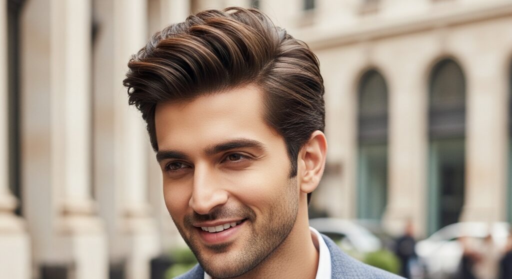indian hair style men new medium length Bollywood look)