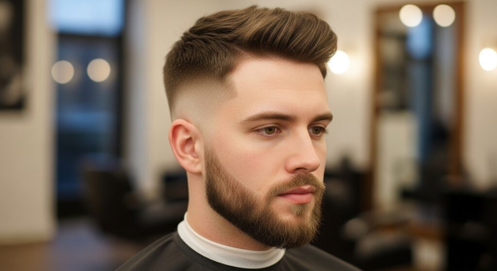 High taper fade haircut for men")