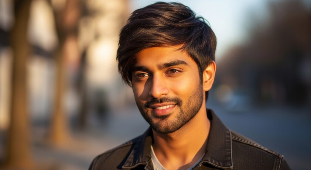 : medium hairstyles for men Indian casual layered cut)