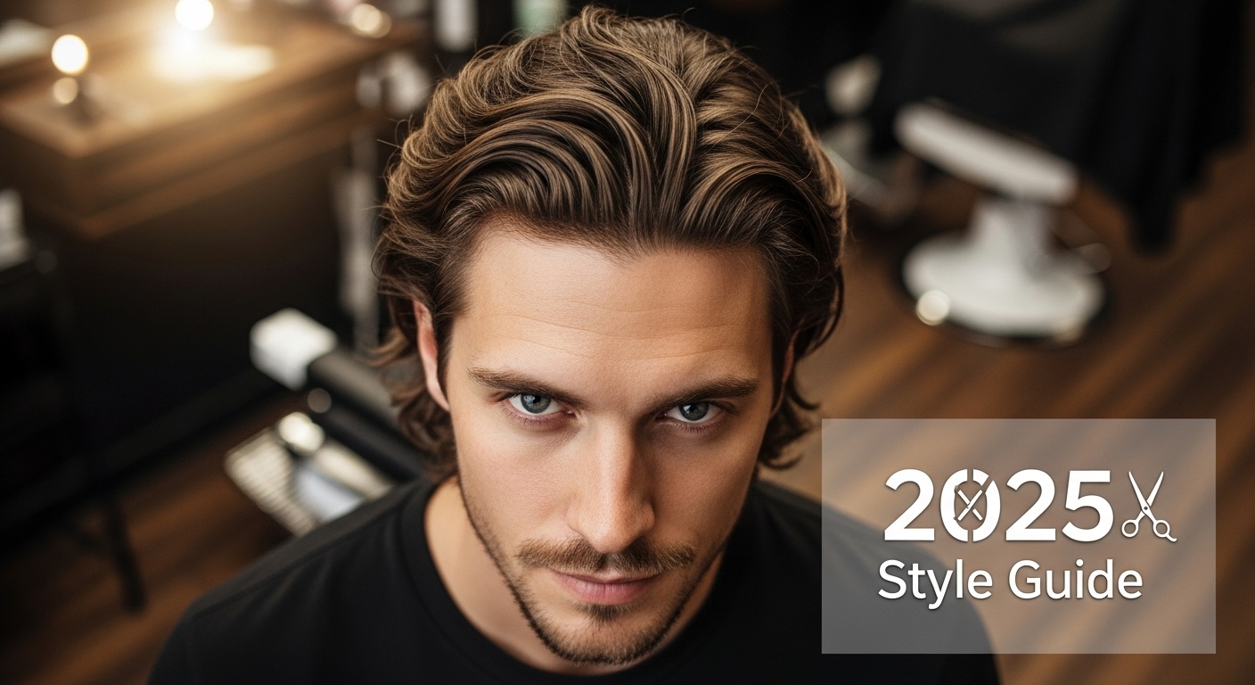Middle Part Haircut Men 2025 Style Guide