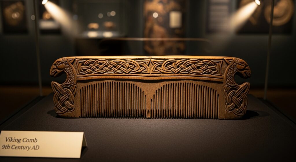 An ancient Viking comb for personal care and hair cutting