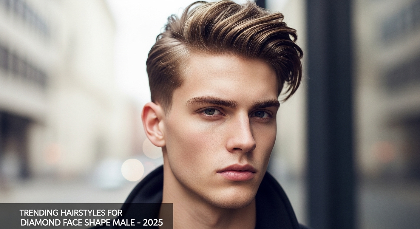 hairstyles for diamond face shape male