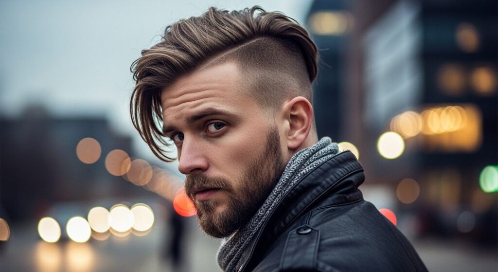 long top side swept undercut men