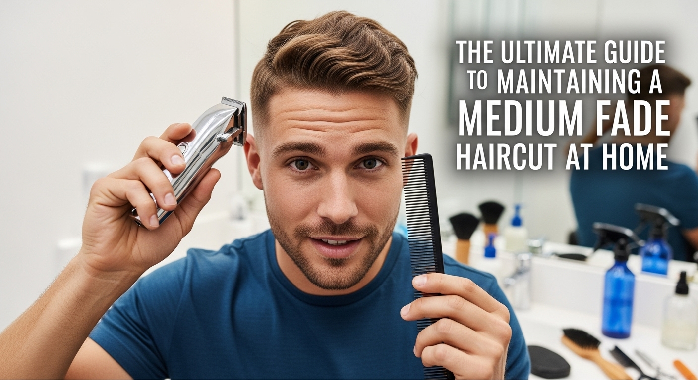 medium fade haircut