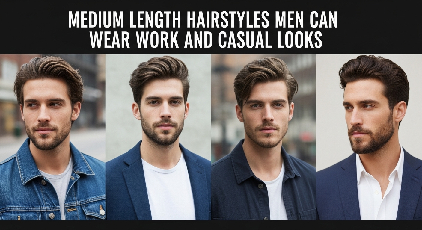medium length hairstyles men